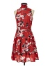 Elle Floral Red Cocktail Dress Size XS - photo 1