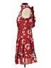 Elle Floral Red Cocktail Dress Size XS - photo 5