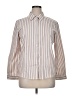 George Stripes Ivory Long Sleeve Button-Down Shirt Size XL - photo 1