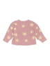 Hanna Andersson 100% Recycled Polyester Stars Pink Pullover Sweater Size 3T - photo 2