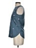 J.Crew 100% Cotton Teal Sleeveless Blouse Size 00 - photo 5