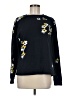Whistles 100% Cotton Floral Black Pullover Sweater Size M - photo 1