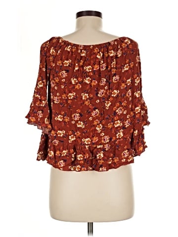 Lily White 3/4 Sleeve Blouse (view 2)