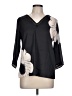 Unbranded Black 3/4 Sleeve Blouse Size L - photo 1