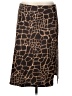 Ninety Animal Print Brown Casual Skirt Size 30 waist (estimated) - photo 2