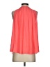 Gap 100% Polyester Orange Sleeveless Blouse Size S - photo 2
