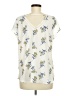 Papermoon 100% Polyester Ivory Short Sleeve Blouse Size M - photo 2