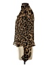 Shein 100% Polyester Animal Print Brown Long Sleeve Blouse Size XS - photo 5