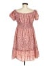 Shein 100% Polyester Floral Orange Casual Dress Size 8 - 10 - photo 2