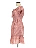 Shein 100% Polyester Floral Orange Casual Dress Size 8 - 10 - photo 5