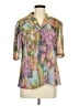 Unbranded 100% Polyester Floral Purple 3/4 Sleeve Blouse Size EU 40 / US 10 - photo 1