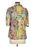 Unbranded 100% Polyester Floral Purple 3/4 Sleeve Blouse Size EU 40 / US 10 - photo 2