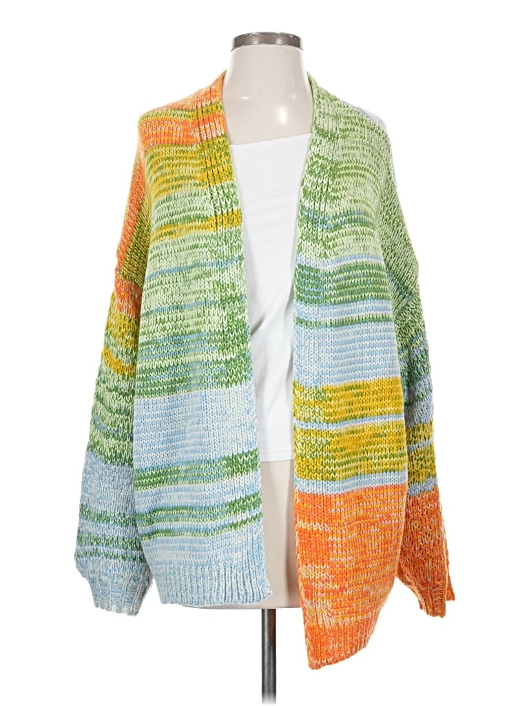 Pre-owned Lulus Cardigan Sweater In Green