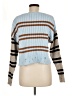 SO 100% Polyester Stripes Blue Pullover Sweater Size M - photo 2