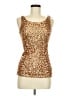 PrettyGuide 100% Polyester Gold Sleeveless Top Size M - photo 1