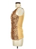 PrettyGuide 100% Polyester Gold Sleeveless Top Size M - photo 5