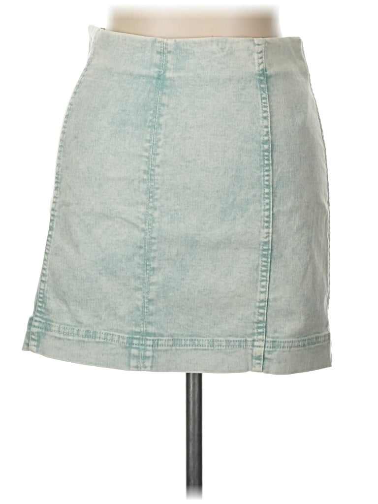 Pre-owned Jolt Denim Skirt In Teal