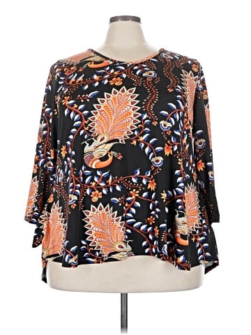 White Mark 3/4 Sleeve Blouse (view 1)