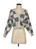 Willow & Wind Checkered-gingham Gray Cardigan Size XS - photo 1