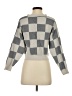 Willow & Wind Checkered-gingham Gray Cardigan Size XS - photo 2