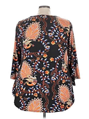 White Mark 3/4 Sleeve Blouse (view 2)