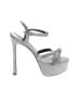 Stuart Weitzman Silver Sandals Size 9 1/2 - photo 1