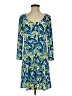 Cappagallo Print Blue Casual Dress Size S - photo 1
