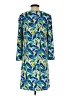 Cappagallo Print Blue Casual Dress Size S - photo 2