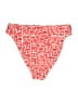 Cupshe Chevron-herringbone Red Swimsuit Bottoms Size L - photo 2