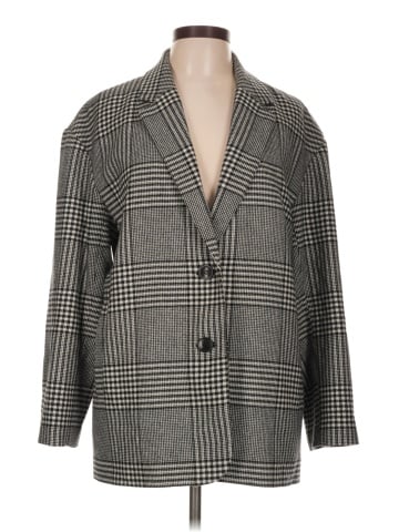 Madewell Oversized Dorset Blazer in Adkins Plaid (view 1)