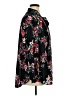 Evri 100% Polyester Floral Black Long Sleeve Blouse Size 1X - photo 4