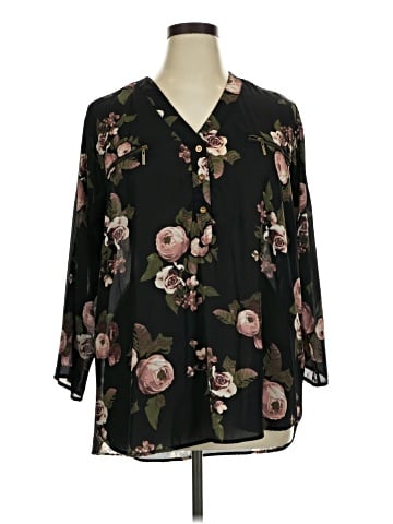 J for Justify 3/4 Sleeve Blouse (view 1)