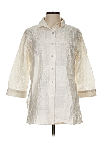 Elliott Lauren 3/4 Sleeve Silk Top (view 1)