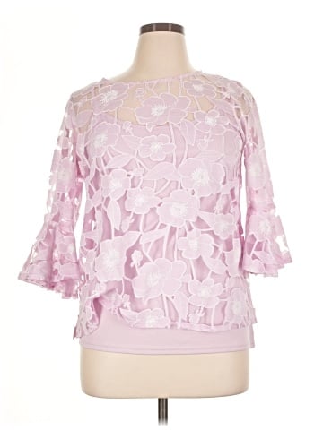 NY Collection 3/4 Sleeve Blouse (view 1)