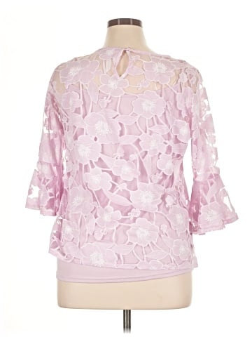 NY Collection 3/4 Sleeve Blouse (view 2)