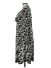 Peter Nygard 100% Polyester Paisley Black Gray Casual Dress Size M - photo 5