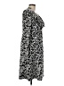 Peter Nygard 100% Polyester Paisley Black Gray Casual Dress Size M - photo 4