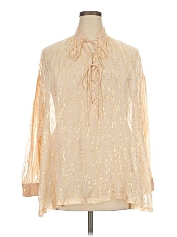 IRO Long Sleeve Silk Top (view 1)