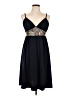 AGB 100% Polyester Animal Print Black Cocktail Dress Size 10 - photo 1