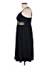 AGB 100% Polyester Animal Print Black Cocktail Dress Size 10 - photo 5