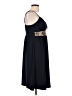 AGB 100% Polyester Animal Print Black Cocktail Dress Size 10 - photo 4