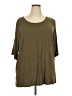 Allegrace Brown 3/4 Sleeve Top Size 2X - photo 1