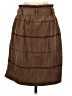 Potter's Pot 100% Polyester Plaid Brown Casual Skirt Size S (estimated) - photo 2