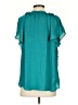 Worthington 100% Polyester Teal Short Sleeve Blouse Size S - photo 2