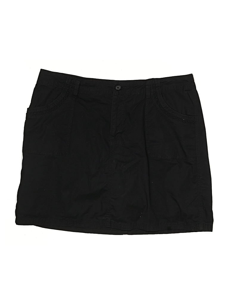 Pre-owned St. John's Bay Casual Skirt In Black