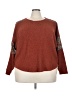 Maurices 100% Polyester Paisley Brown Pullover Sweater Size 24 (3) - photo 1