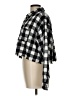 Fashion Nova Checkered-gingham Black Long Sleeve Button-Down Shirt Size L - photo 5