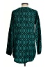 Mud Pie 100% Polyester Argyle Aztec Or Tribal Print Checkered-gingham Chevron-herringbone Green Teal Long Sleeve Blouse Size S - photo 2
