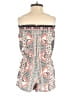 Socialite 100% Rayon Paisley Ivory Romper Size S - photo 2