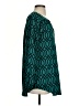 Mud Pie 100% Polyester Argyle Aztec Or Tribal Print Checkered-gingham Chevron-herringbone Green Teal Long Sleeve Blouse Size S - photo 4